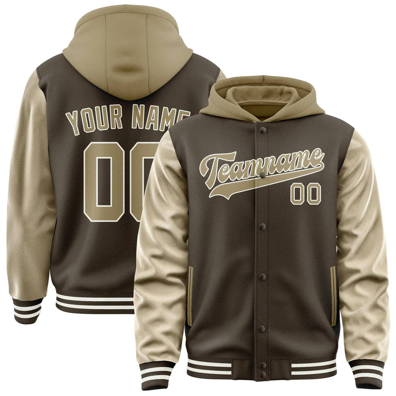 Maßgeschneidertes Braun Hellkhaki Jacke JA010125011817252517