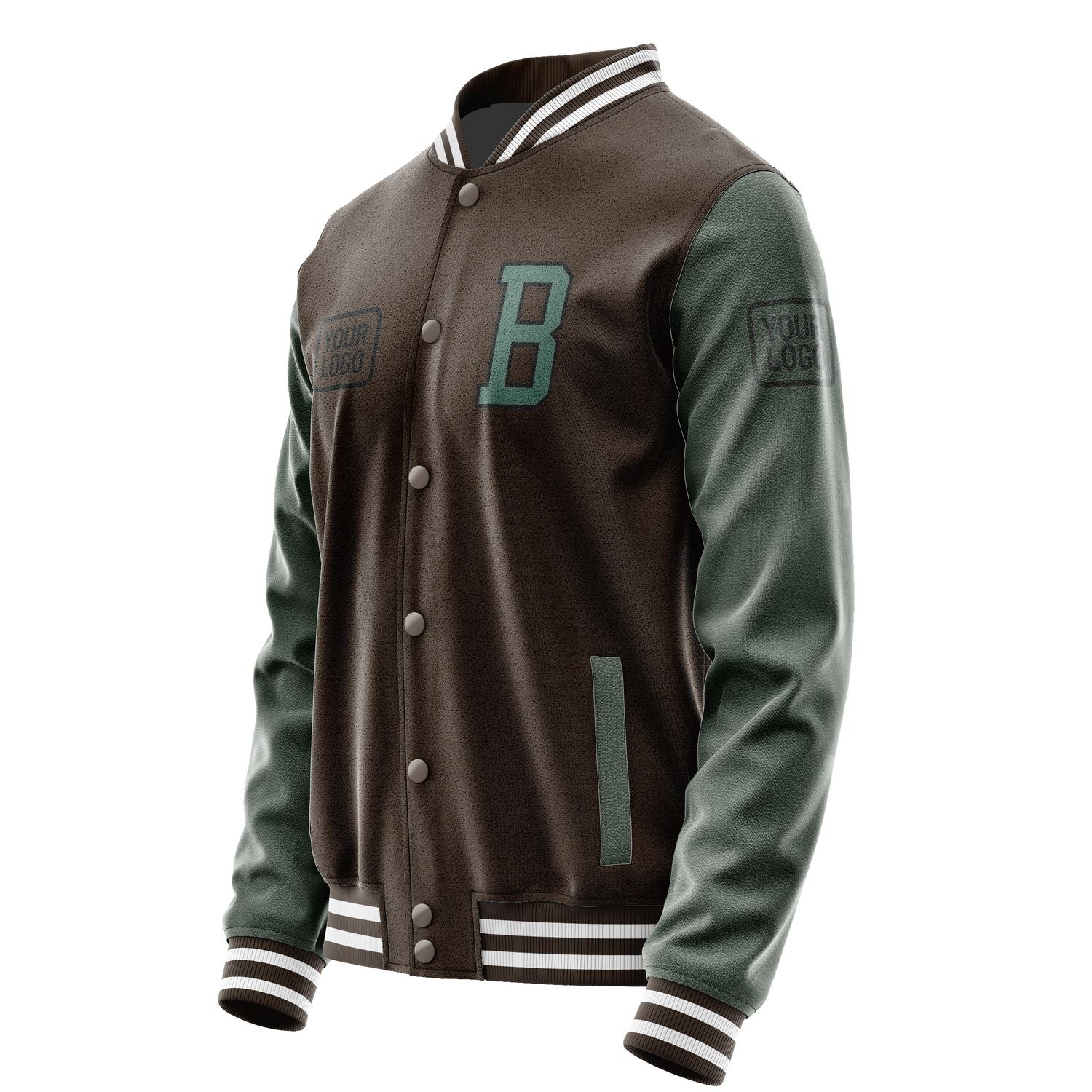 Maßgeschneidertes Braun Blaugrün Jacke JA010127011817272717
