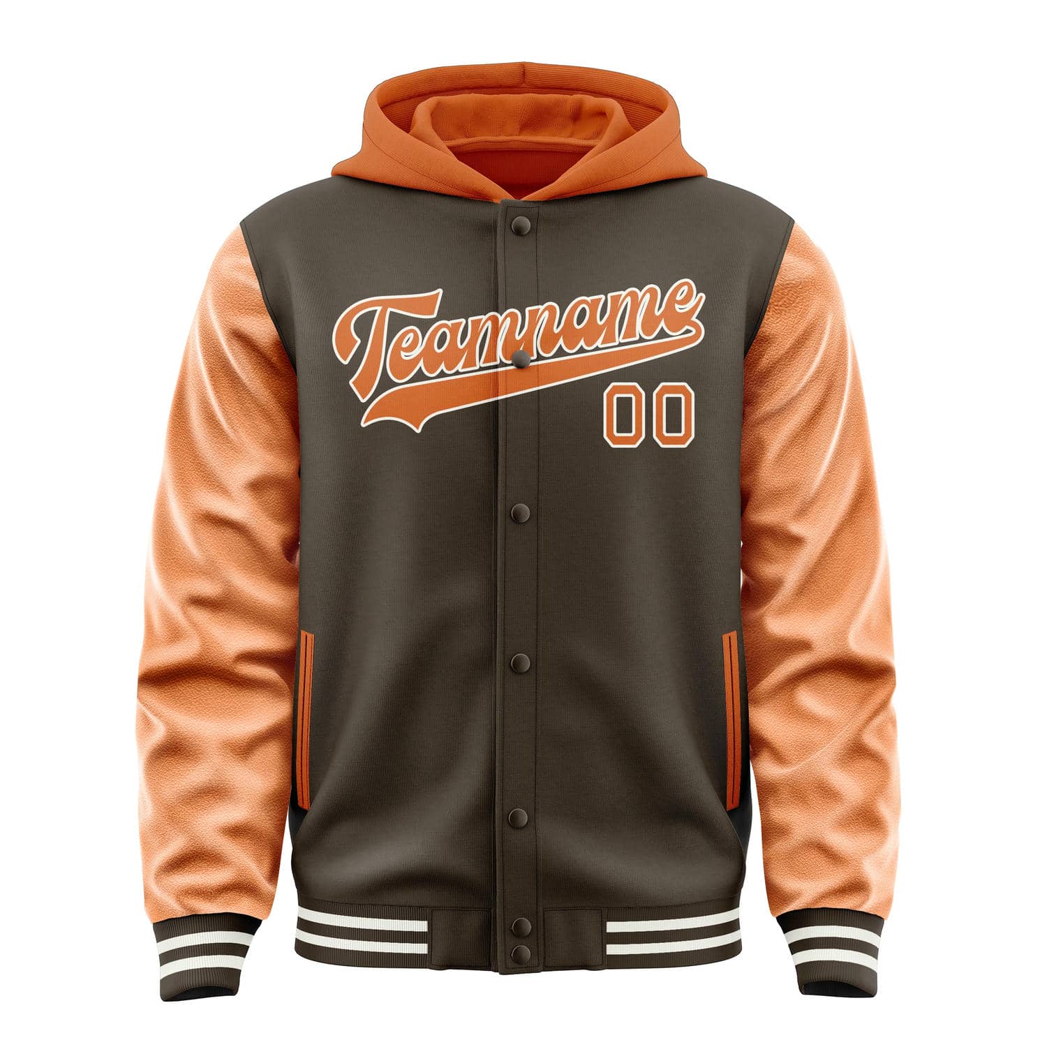 Maßgeschneidertes Braun Orange Jacke