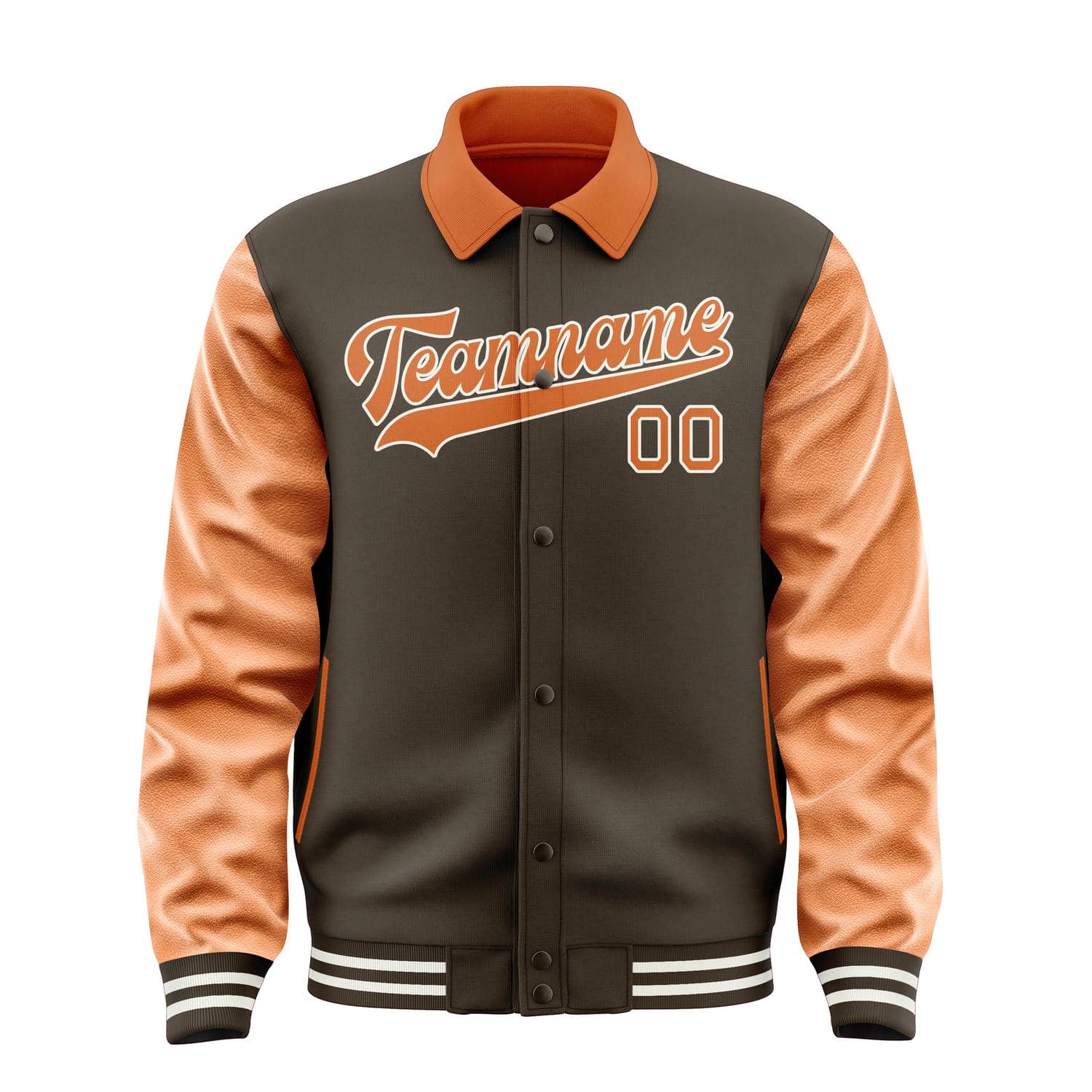Maßgeschneidertes Braun Orange Jacke