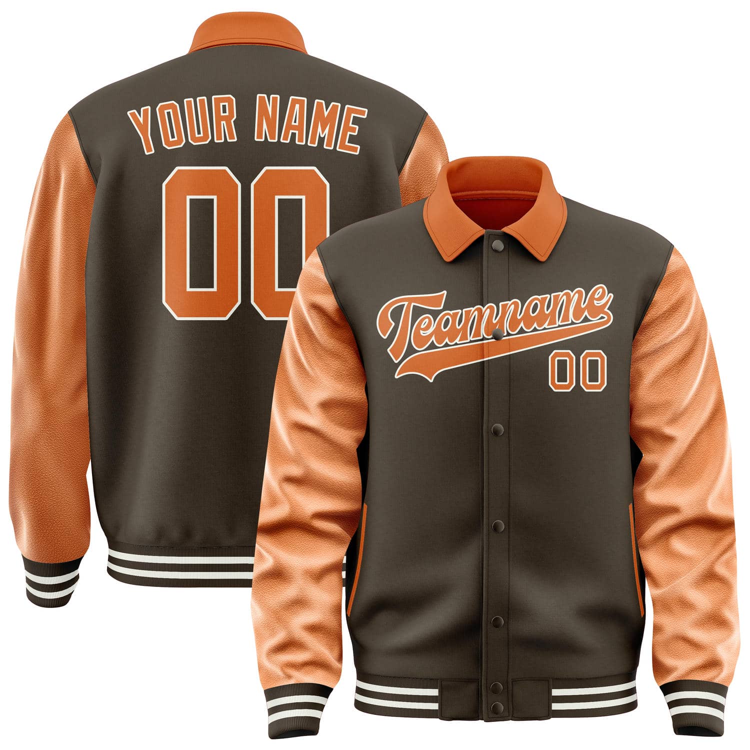 Maßgeschneidertes Braun Orange Jacke JA010128011817282817