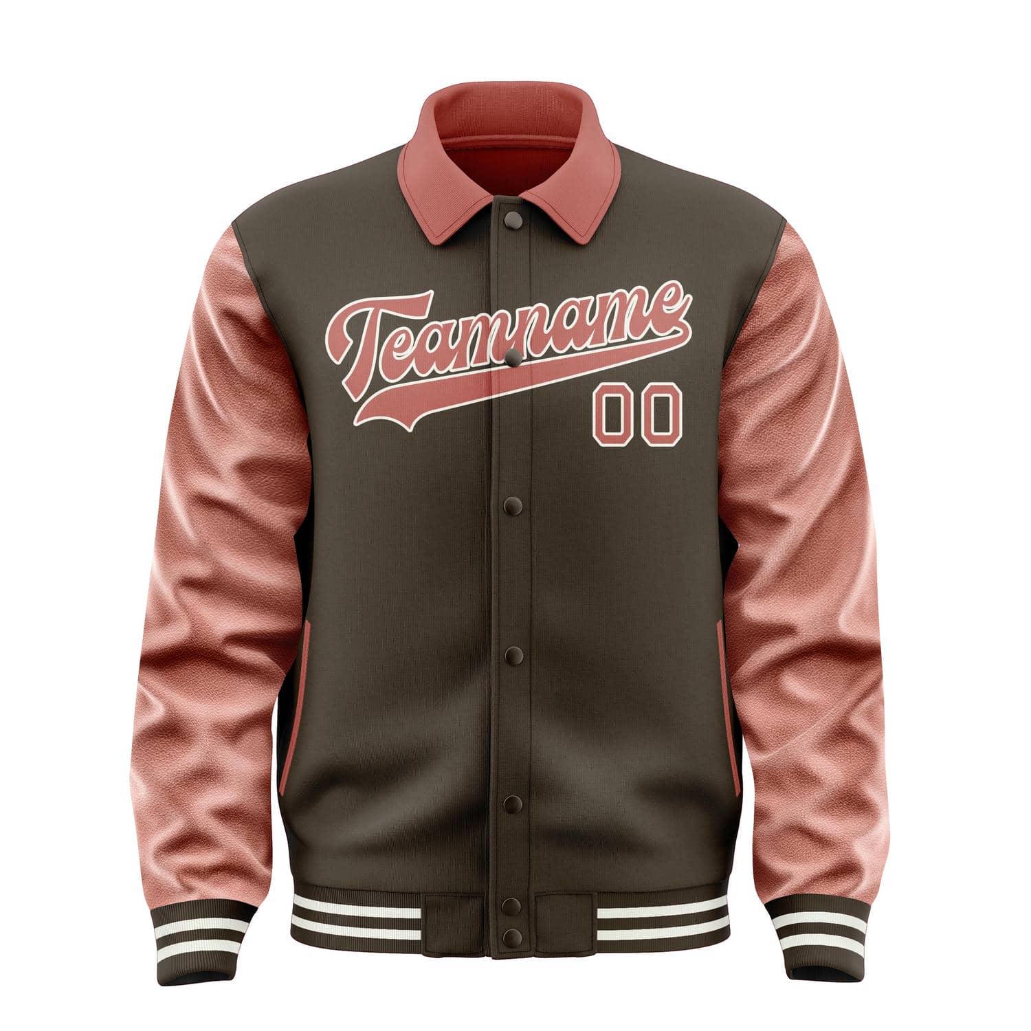 Maßgeschneidertes Braun Kupferrose Jacke