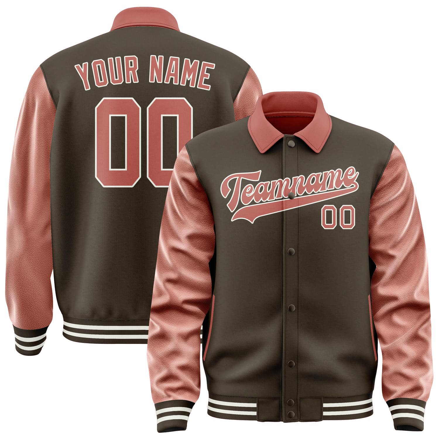 Maßgeschneidertes Braun Kupferrose Jacke JA010129011817292917