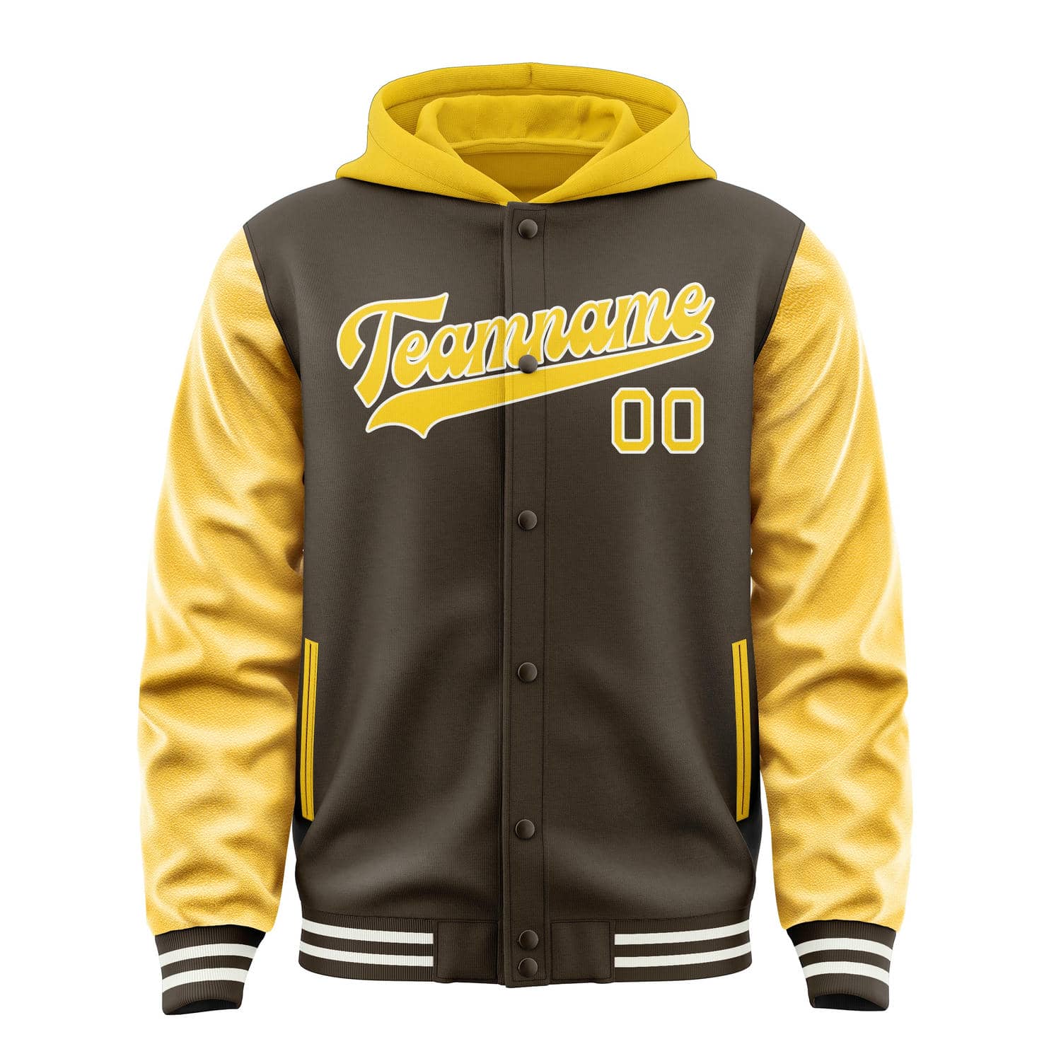 Maßgeschneidertes Braun Gold Jacke