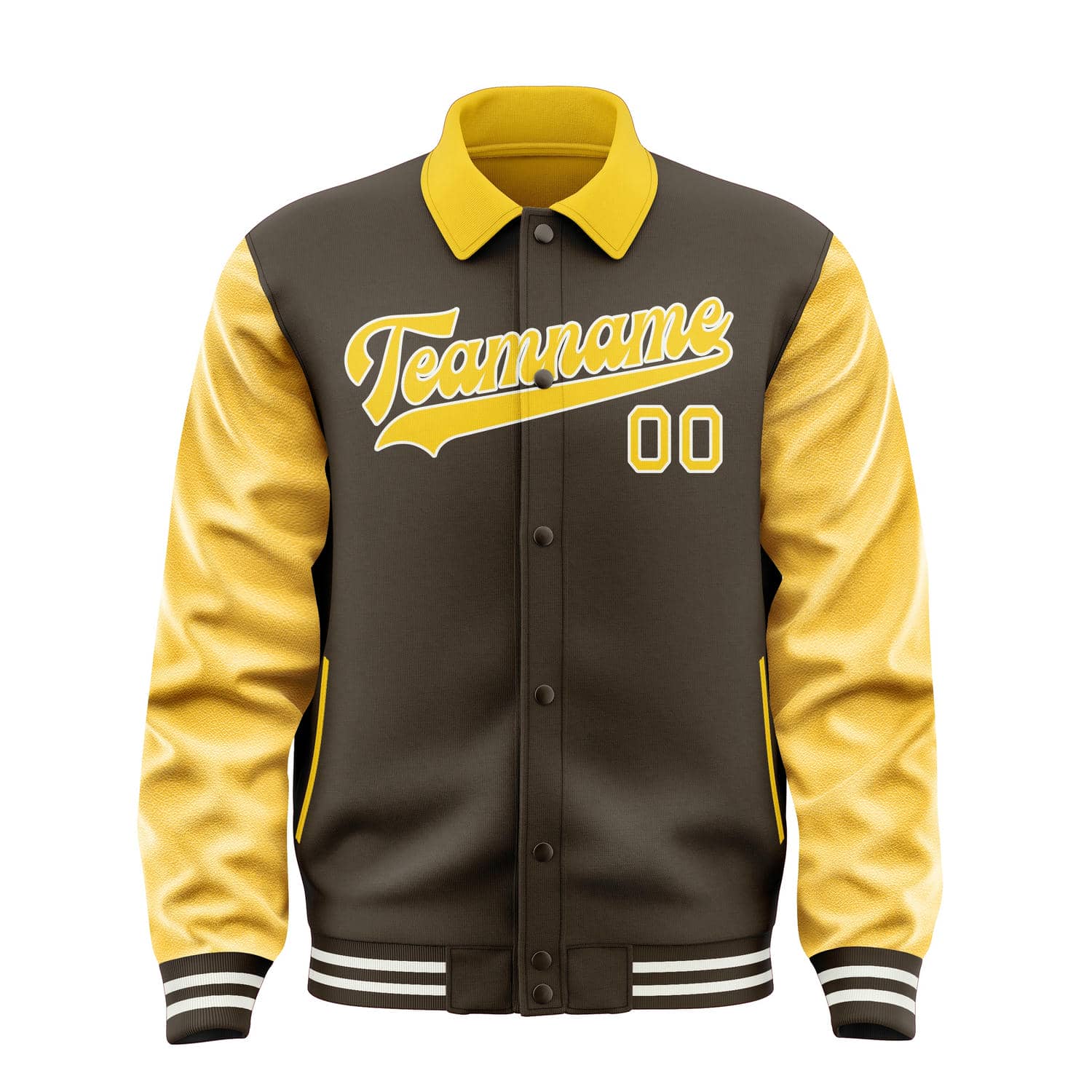Maßgeschneidertes Braun Gold Jacke