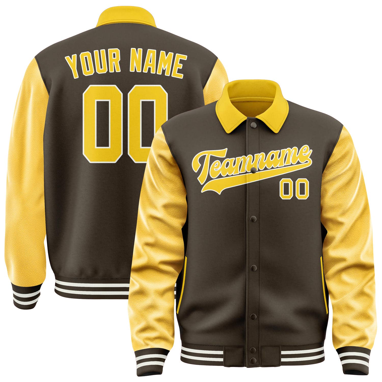 Maßgeschneidertes Braun Gold Jacke JA010130011817303017