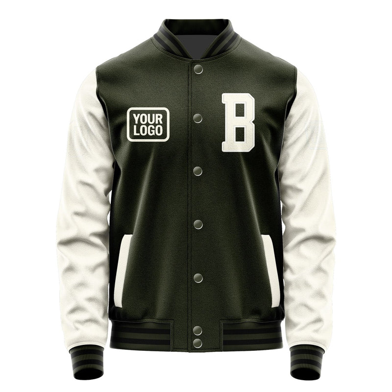Maßgeschneidertes Dunkles Oliv Beige Jacke JA020203021718030318