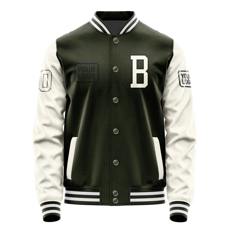 Maßgeschneidertes Dunkles Oliv Beige Jacke JA020203021817030317