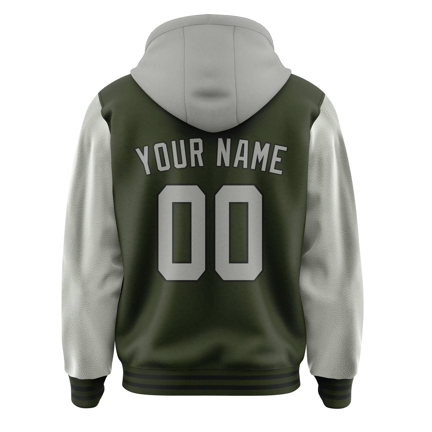 Maßgeschneidertes Dunkles Oliv Grau Jacke
