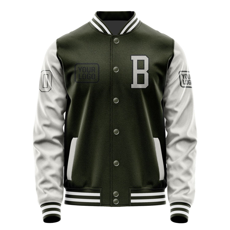 Maßgeschneidertes Dunkles Oliv Grau Jacke JA020204021817040417