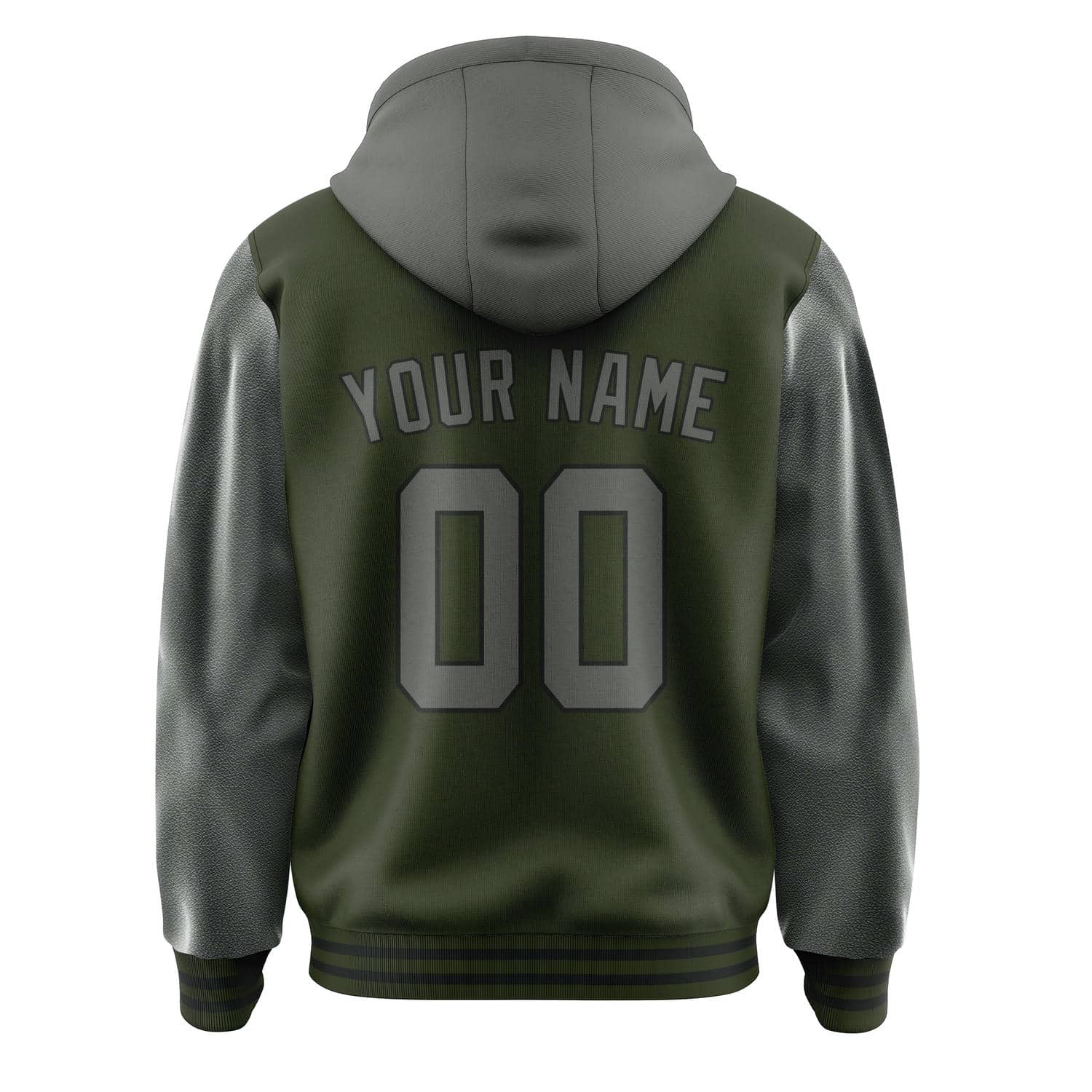 Maßgeschneidertes Dunkles Oliv Dunkelgrau Jacke
