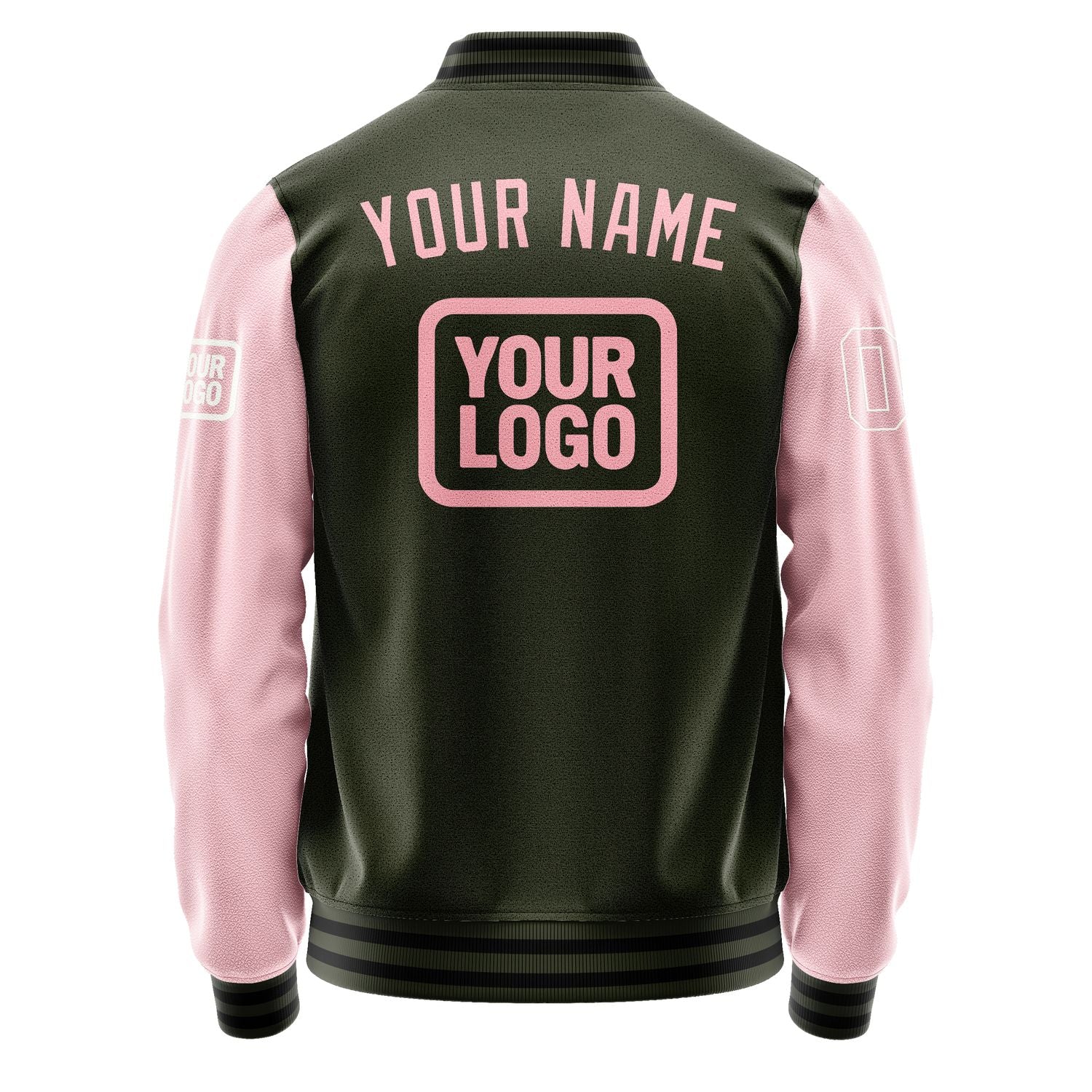 Maßgeschneidertes Dunkles Oliv Rosa Jacke JA020221021718212118