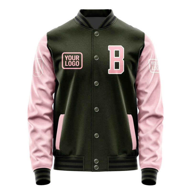 Maßgeschneidertes Dunkles Oliv Rosa Jacke JA020221021718212118