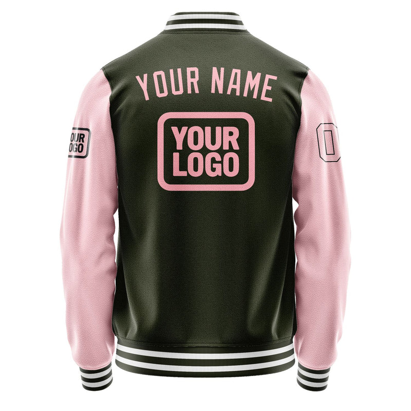 Maßgeschneidertes Dunkles Oliv Rosa Jacke JA020221021817212117