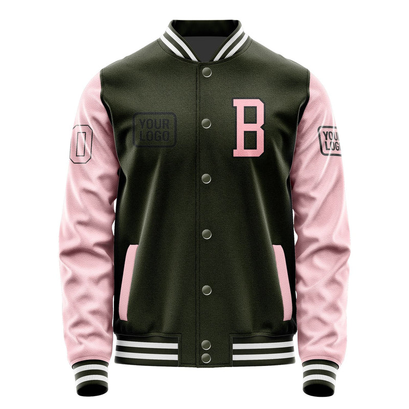 Maßgeschneidertes Dunkles Oliv Rosa Jacke JA020221021817212117