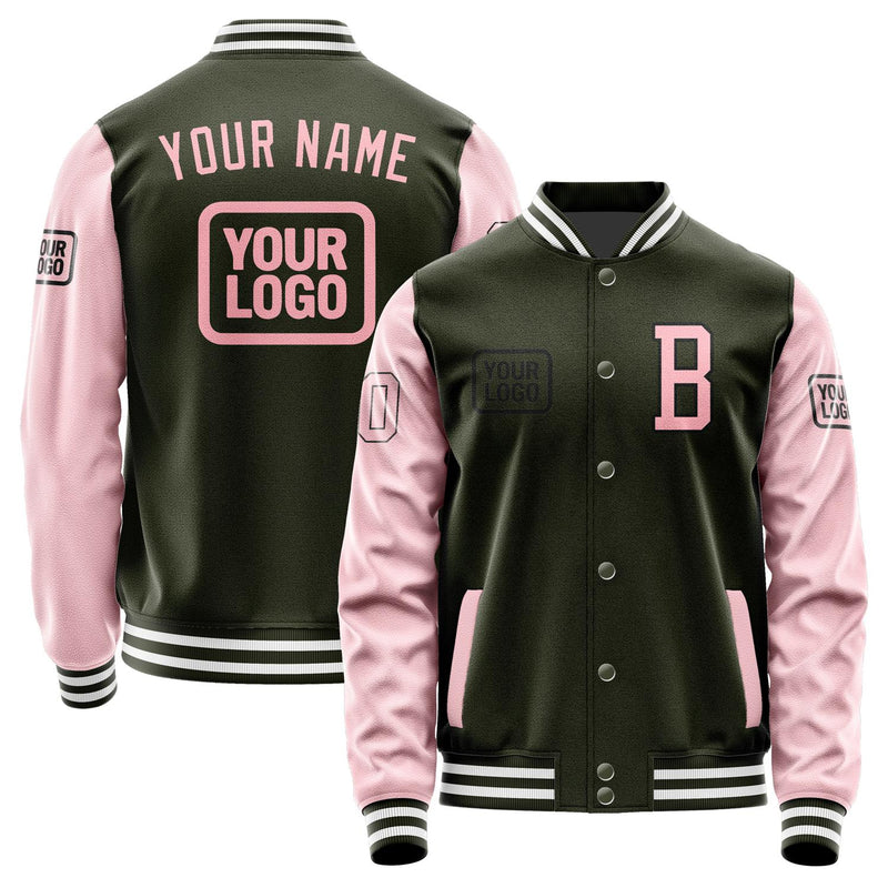Maßgeschneidertes Dunkles Oliv Rosa Jacke JA020221021817212117