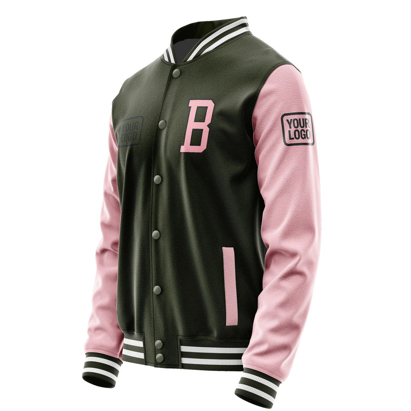 Maßgeschneidertes Dunkles Oliv Rosa Jacke JA020221021817212117