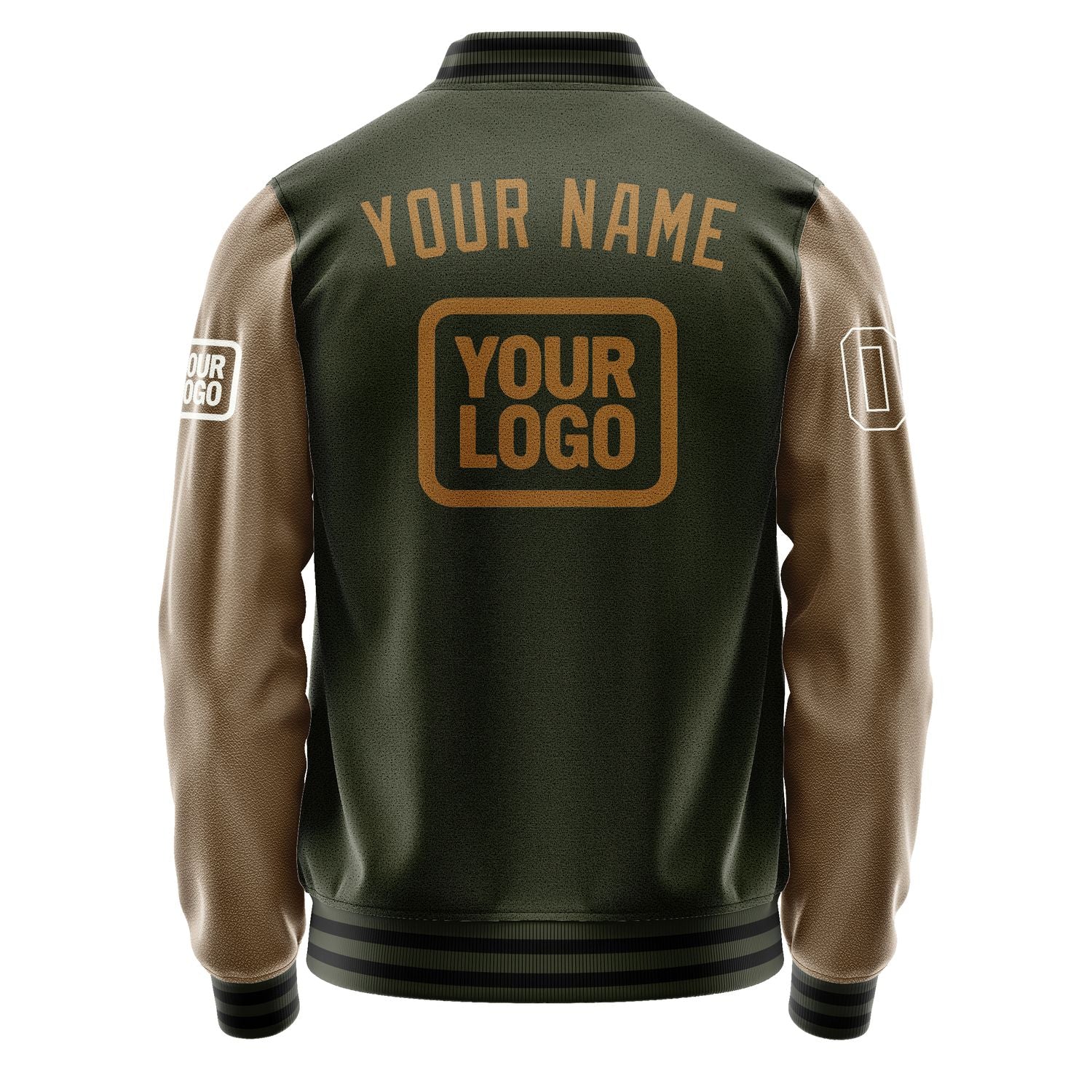 Maßgeschneidertes Dunkles Oliv Khaki Jacke JA020222021718222218