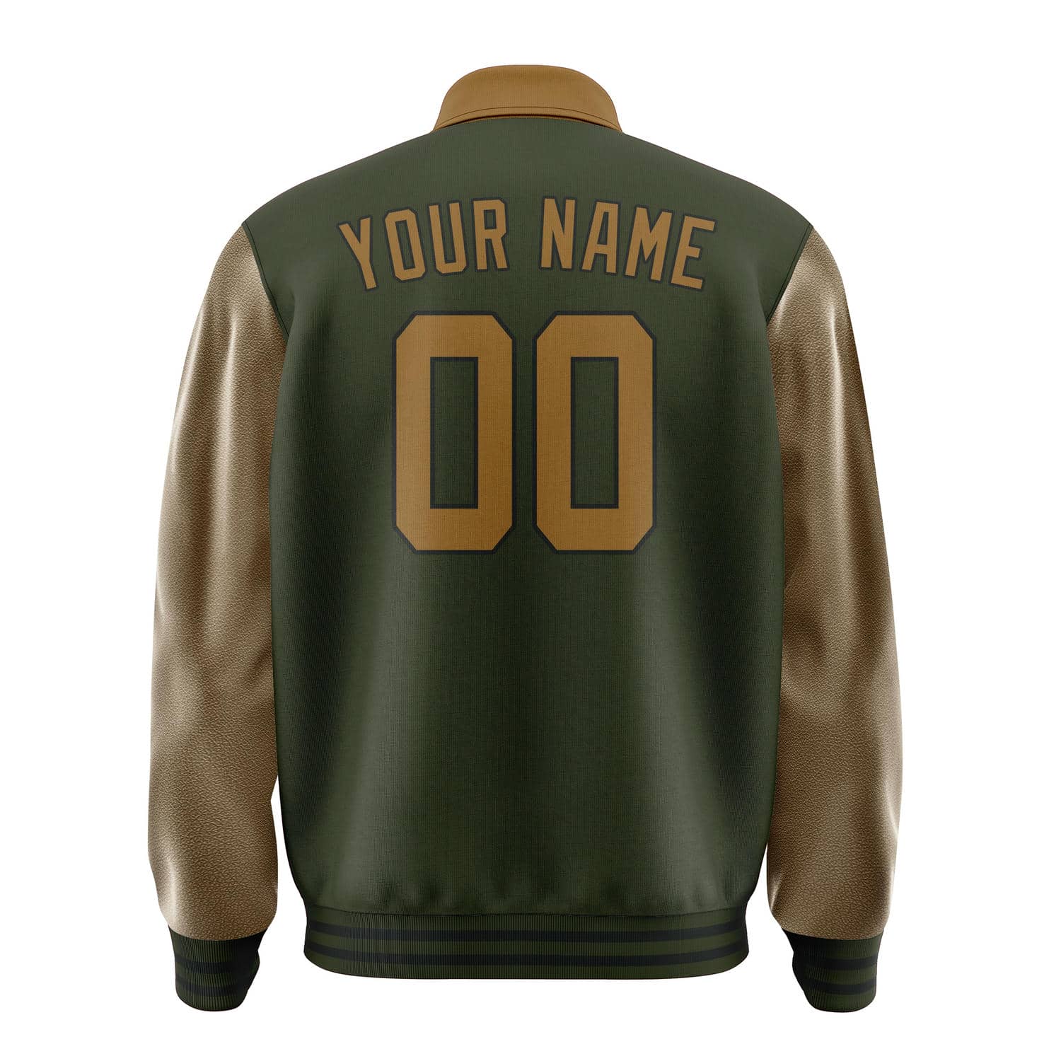 Maßgeschneidertes Dunkles Oliv Khaki Jacke