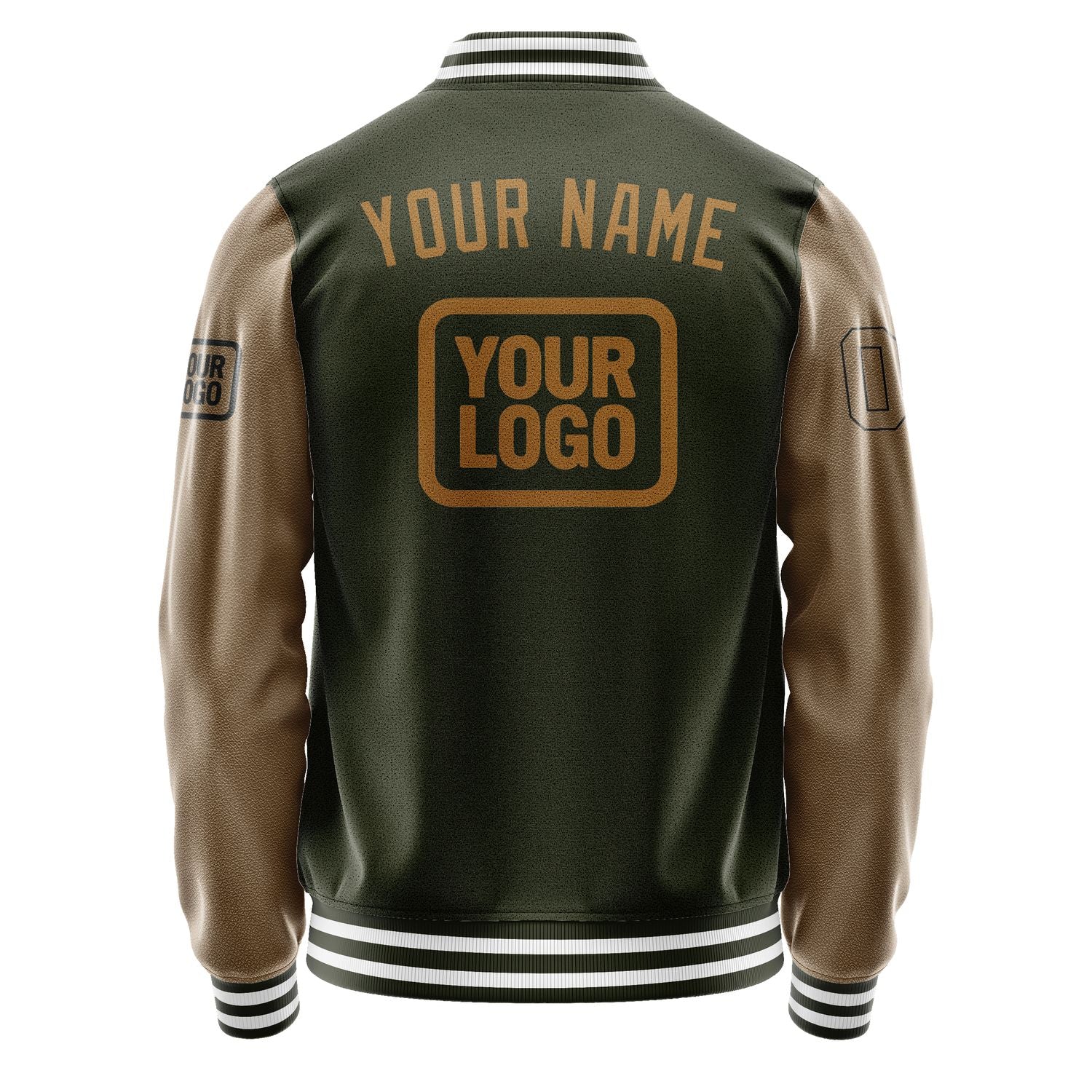 Maßgeschneidertes Dunkles Oliv Khaki Jacke JA020222021817222217