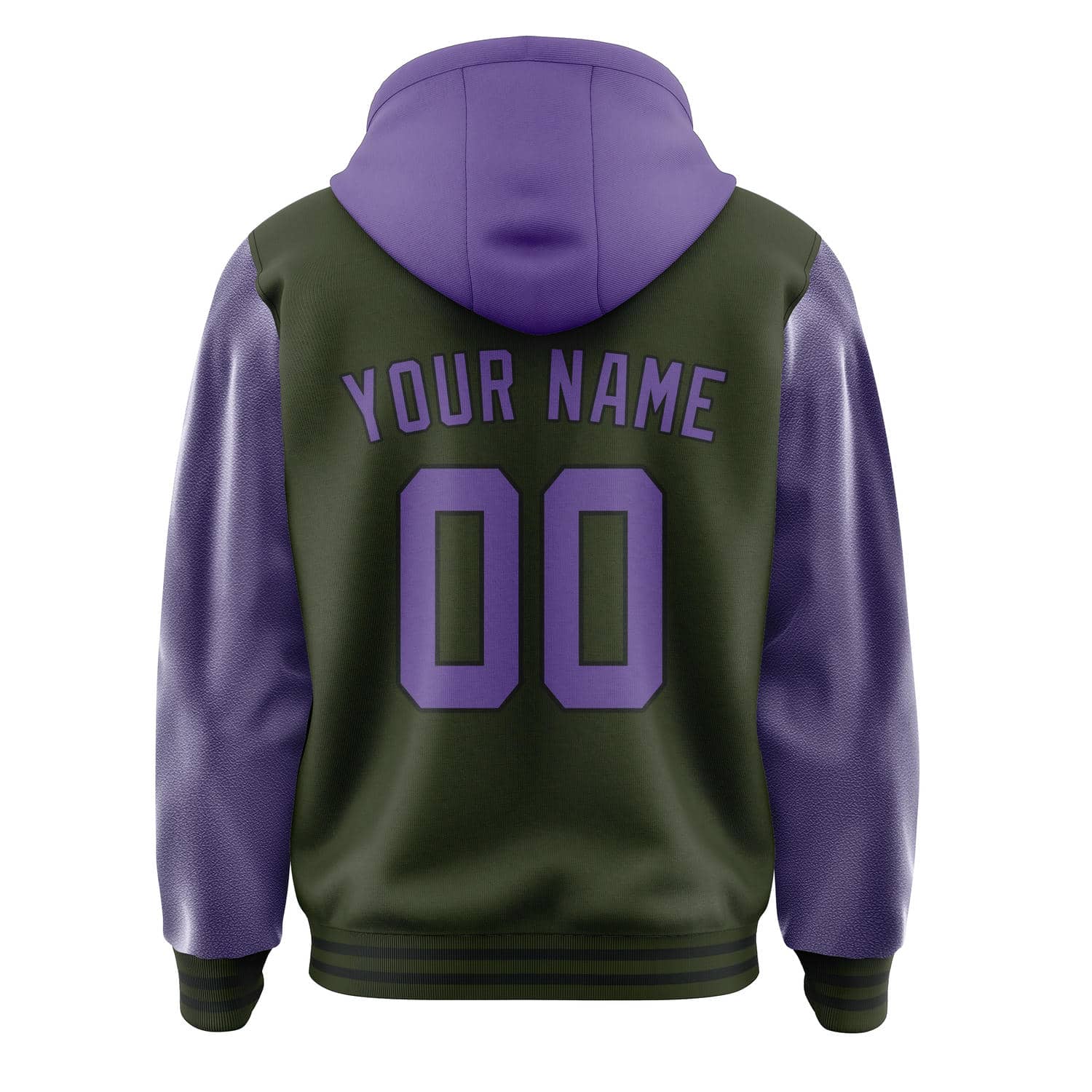 Maßgeschneidertes Dunkles Oliv Lavendel Jacke