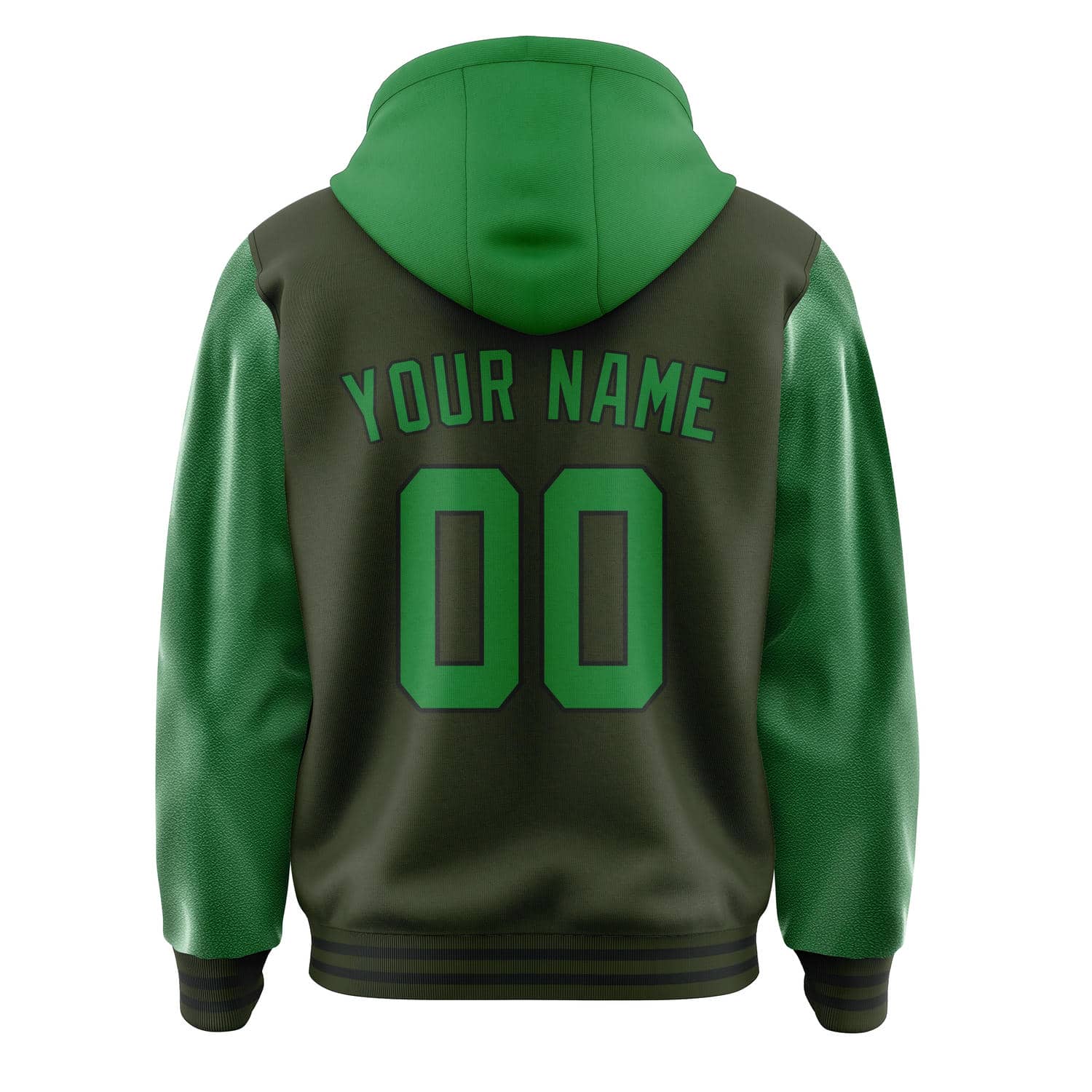 Maßgeschneidertes Dunkles Oliv Smaragdgrün Jacke