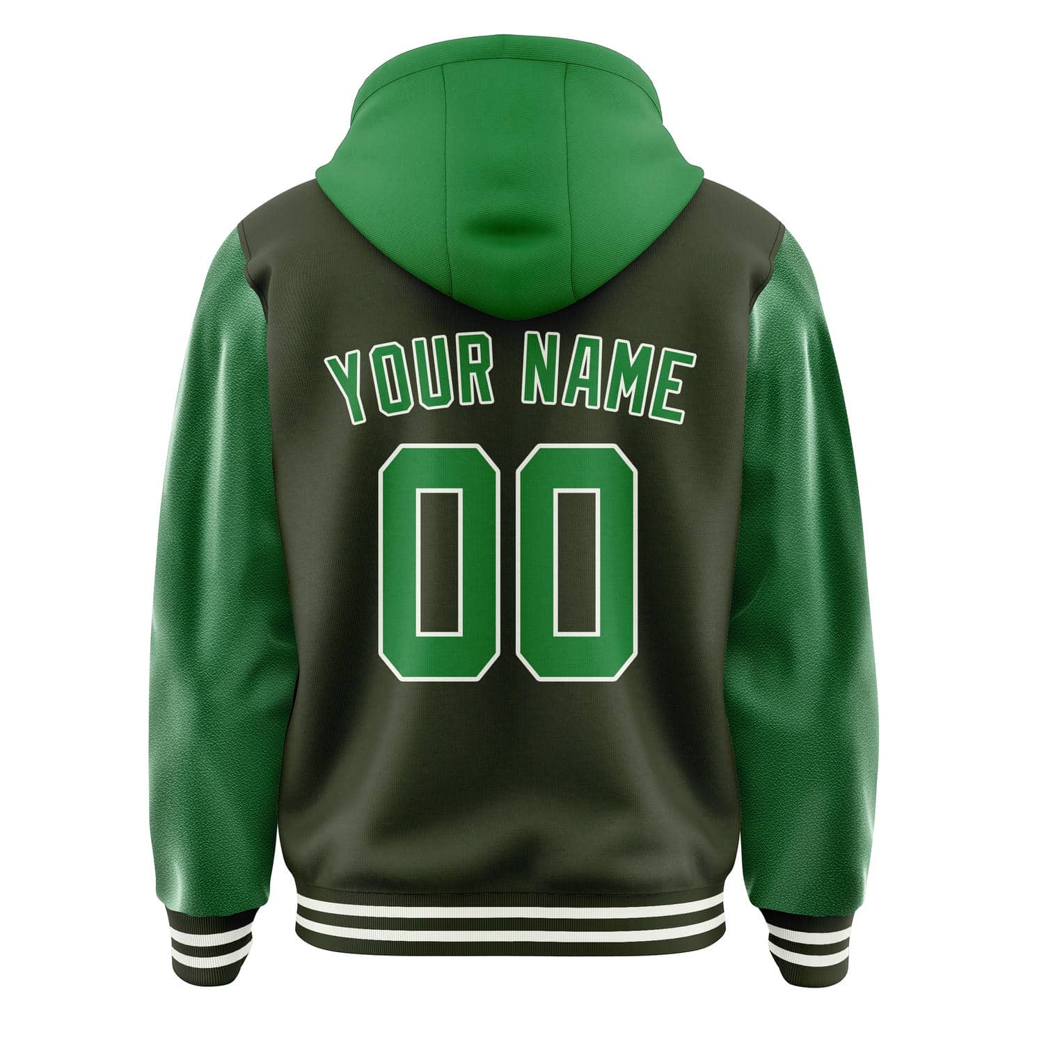Maßgeschneidertes Dunkles Oliv Smaragdgrün Jacke