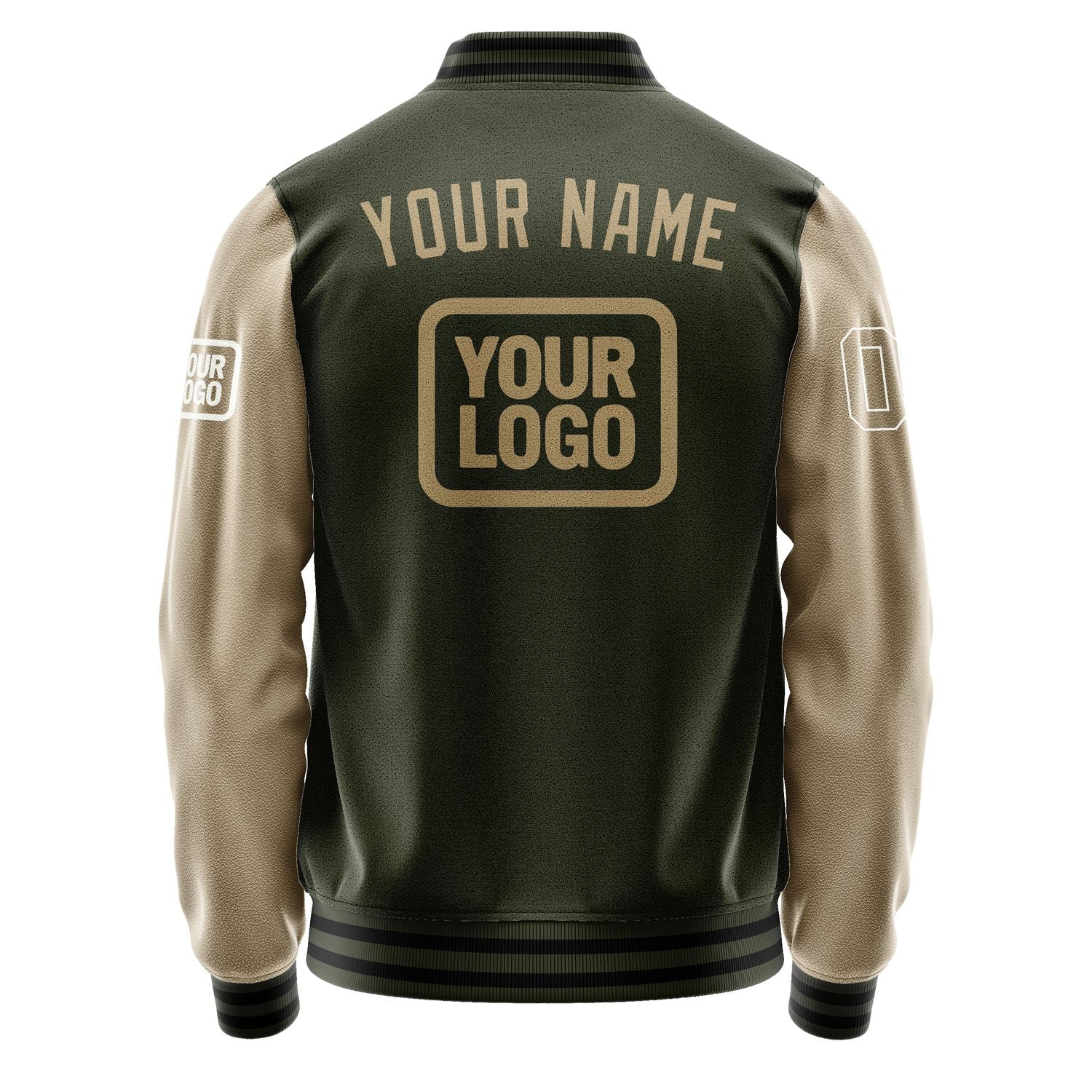 Maßgeschneidertes Dunkles Oliv Hellkhaki Jacke JA020225021718252518