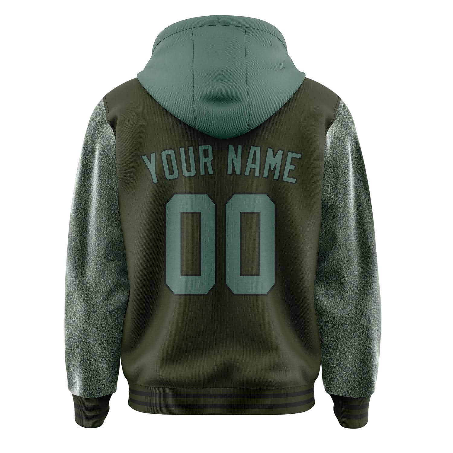 Maßgeschneidertes Dunkles Oliv Blaugrün Jacke