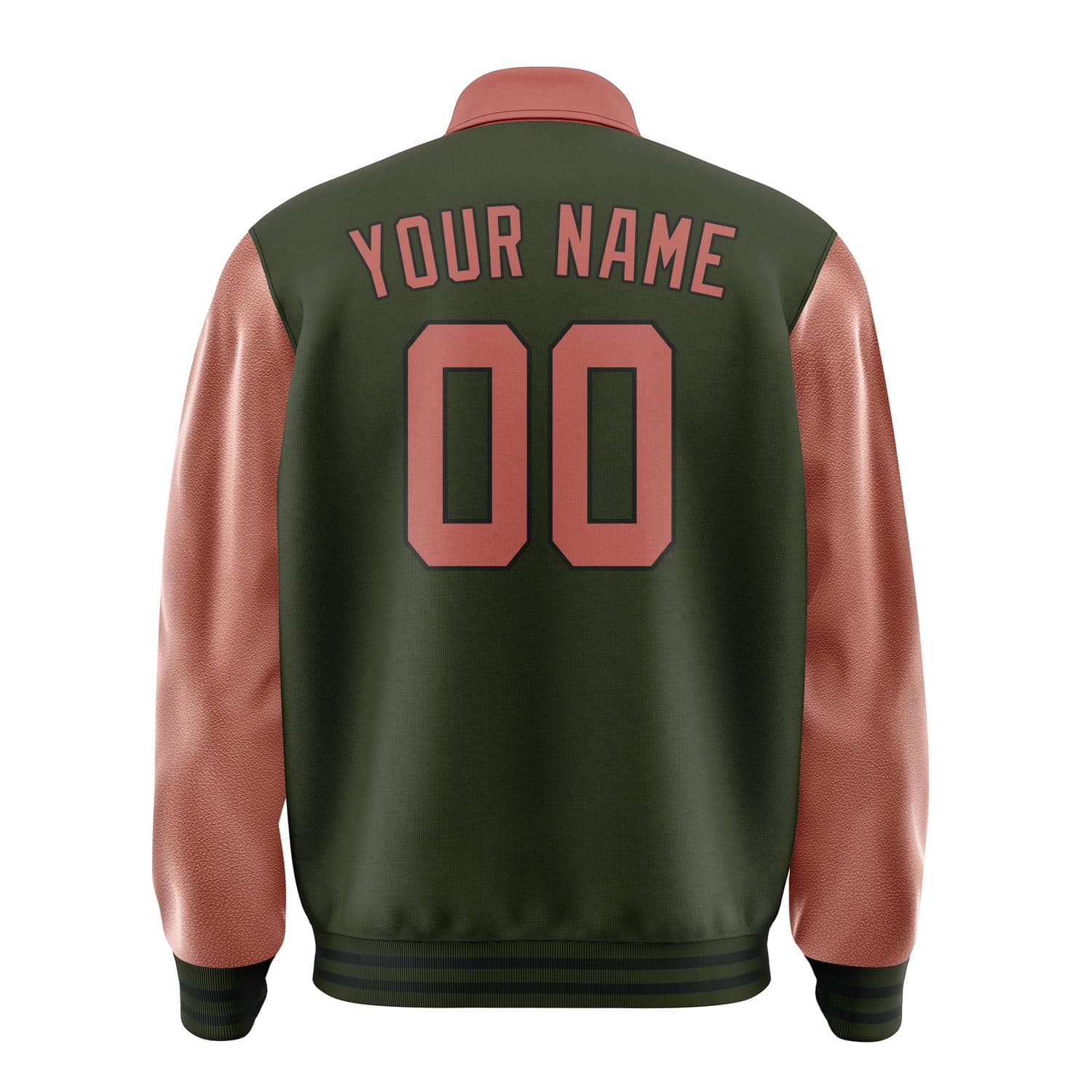 Maßgeschneidertes Dunkles Oliv Kupferrose Jacke