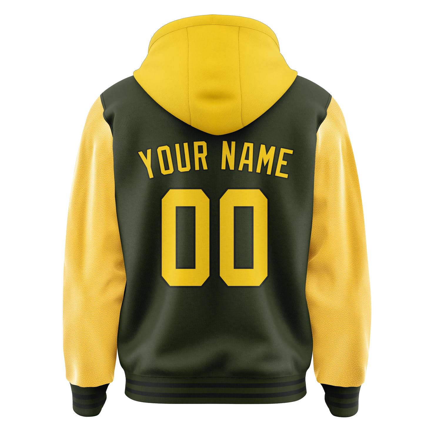 Maßgeschneidertes Dunkles Oliv Gold Jacke