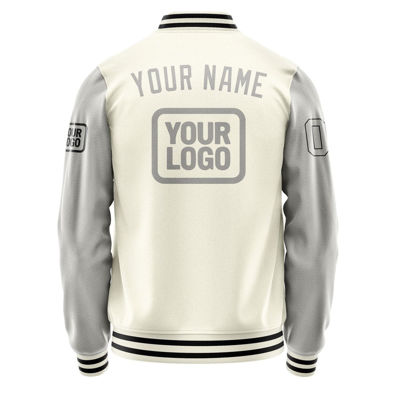 Maßgeschneidertes Beige Grau Jacke JA030304031717040417