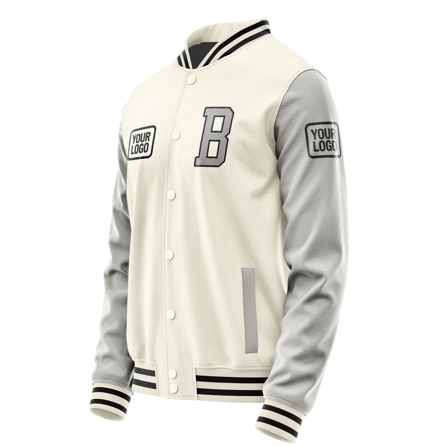 Maßgeschneidertes Beige Grau Jacke JA030304031717040417