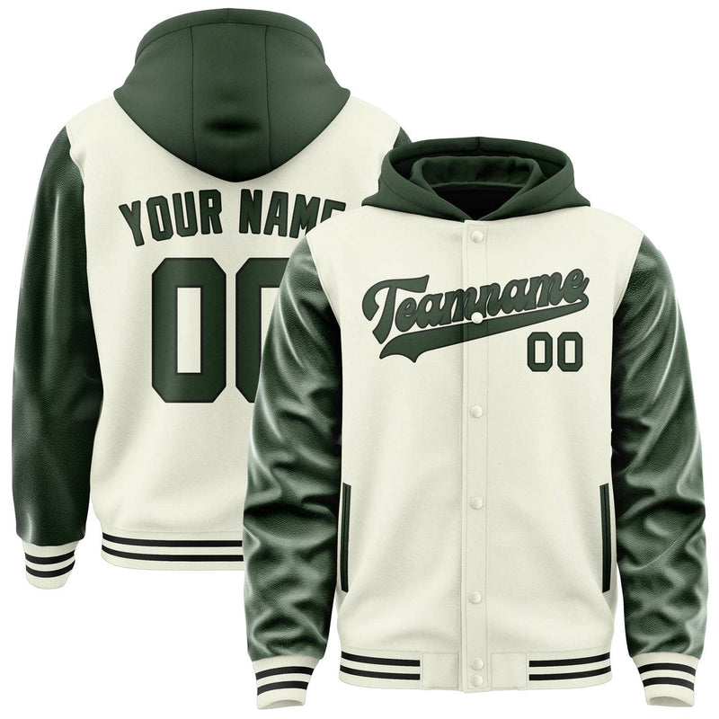Maßgeschneidertes Beige Tannengrün Jacke JA030306031717060617