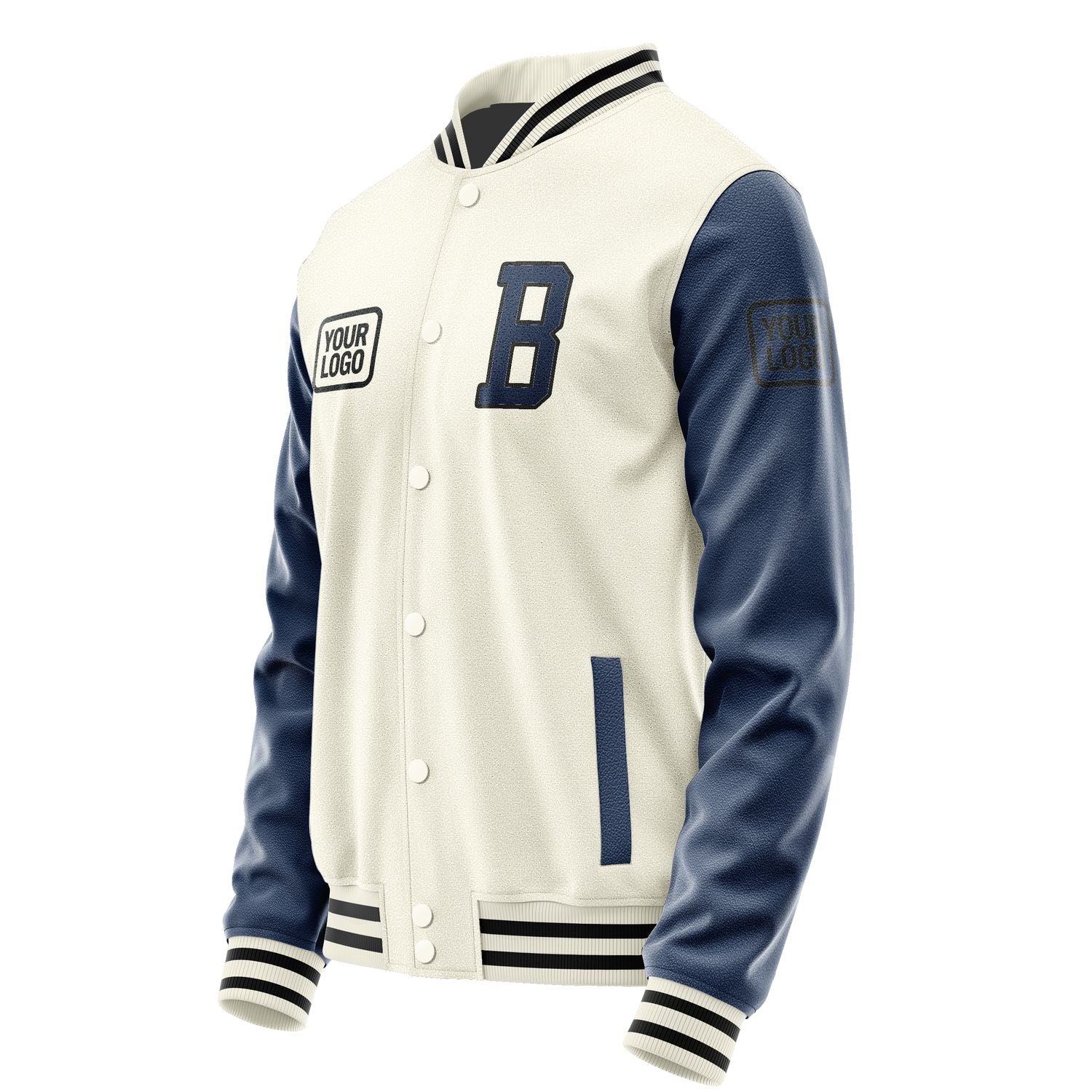 Maßgeschneidertes Beige Marineblau Jacke JA030310031717101017