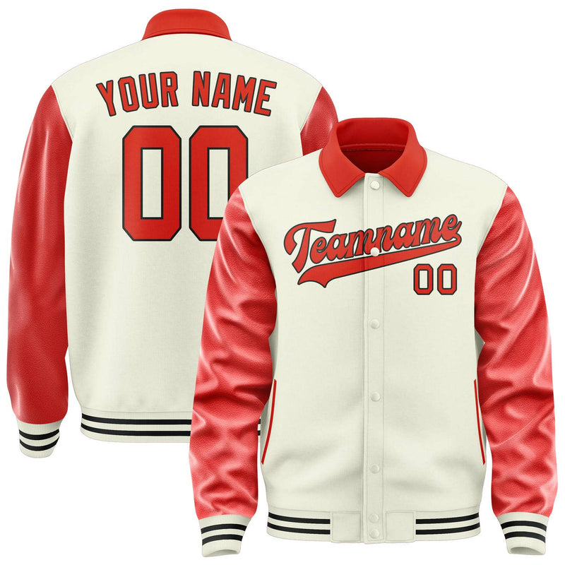 Maßgeschneidertes Beige Orangerot Jacke JA030312031717121217