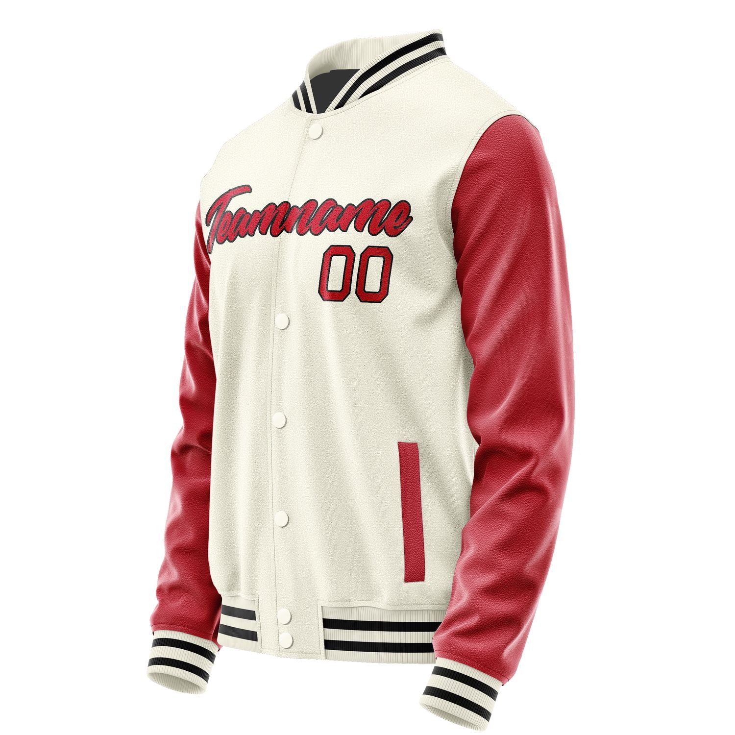 Maßgeschneidertes Beige Rot Jacke JA0303140317B21714