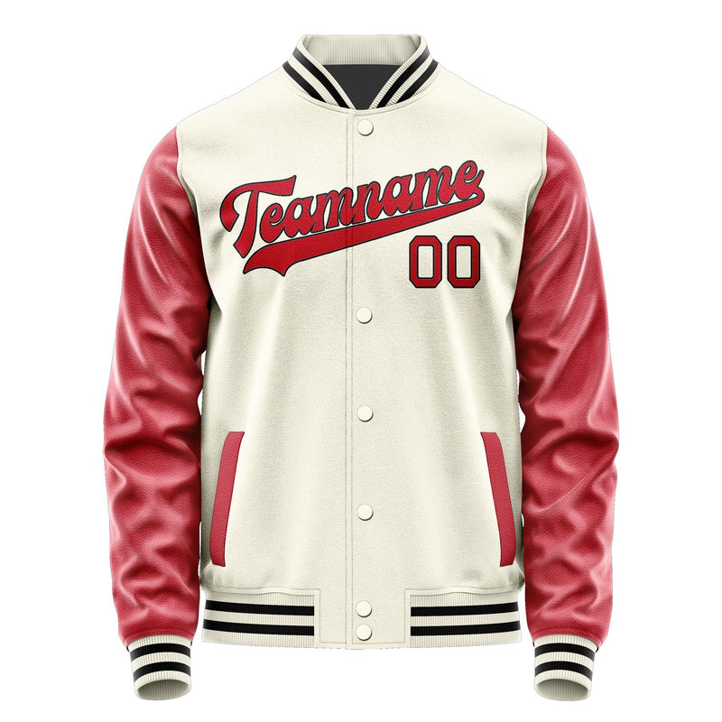 Maßgeschneidertes Beige Rot Jacke JA0303140317B31714
