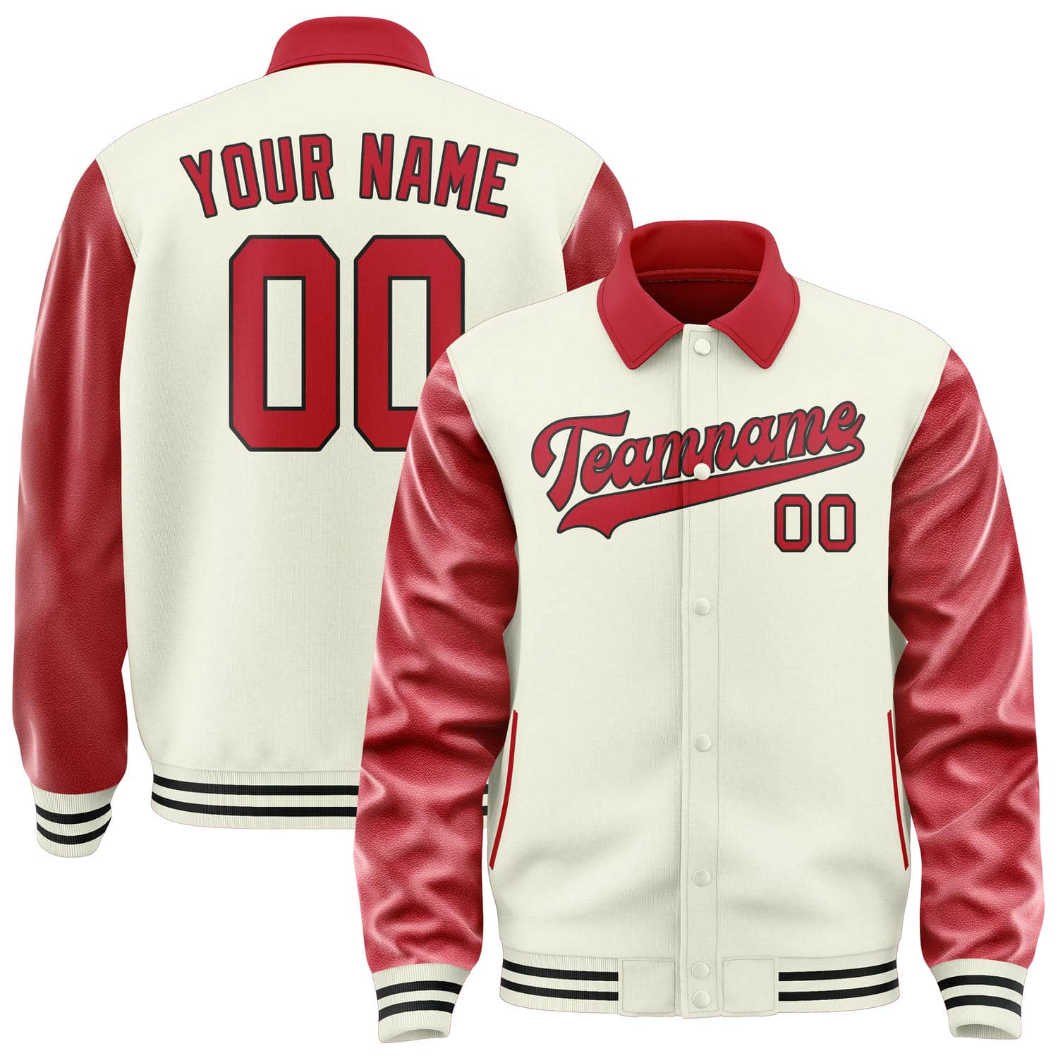Maßgeschneidertes Beige Rot Jacke JA030314031717141417