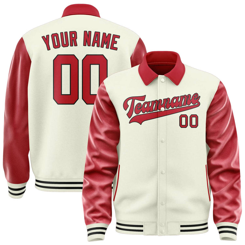 Maßgeschneidertes Beige Rot Jacke JA030314031717141417