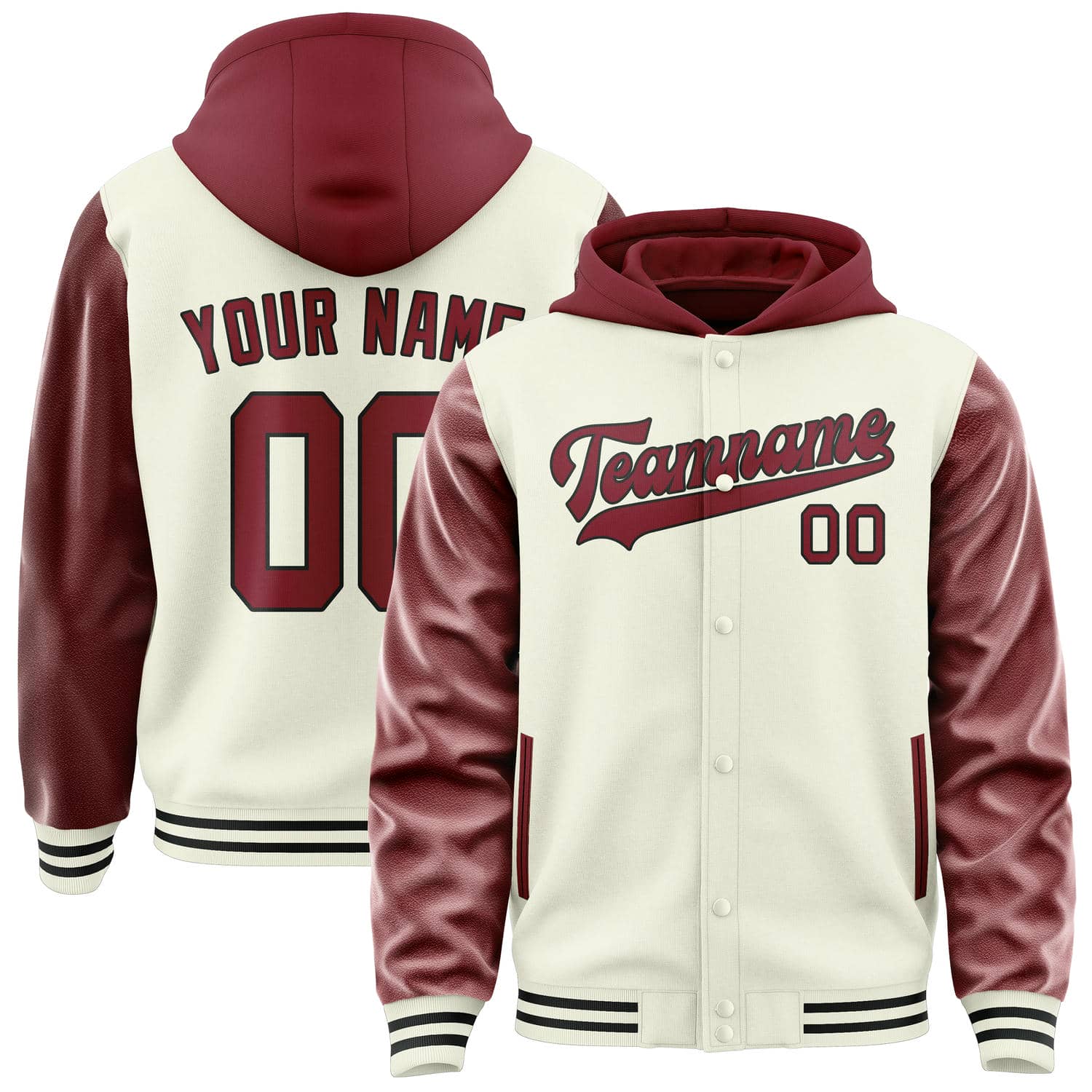 Maßgeschneidertes Beige Karmesinrot Jacke JA030315031717151517