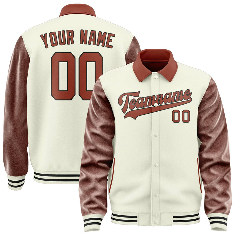 Maßgeschneidertes Beige Korallenrot Jacke JA030316031717161617