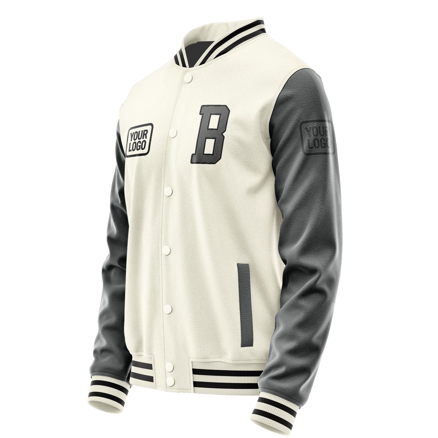 Maßgeschneidertes Beige Dunkelgrau Jacke JA030320031717202017