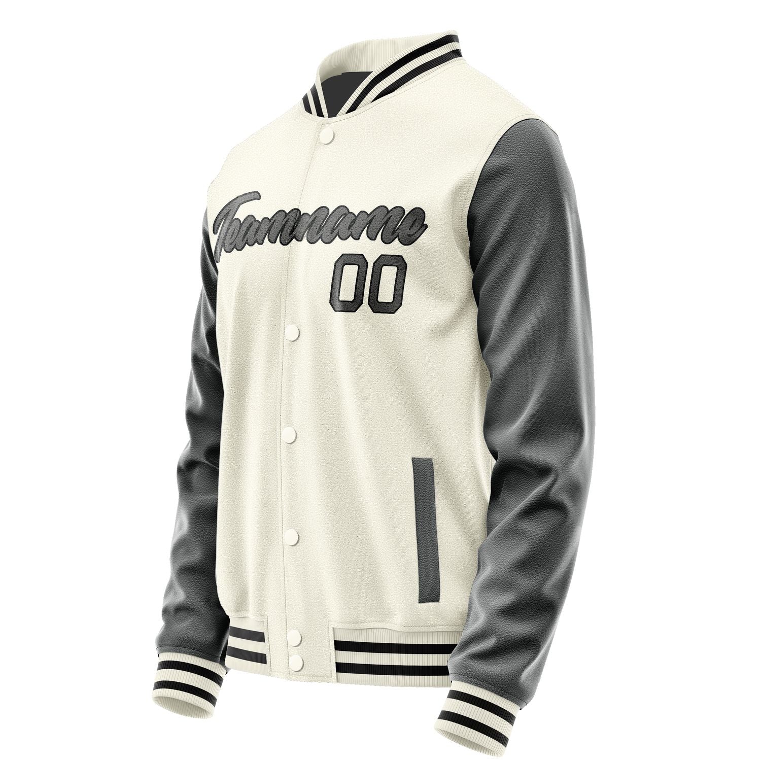 Maßgeschneidertes Beige Dunkelgrau Jacke JA0303200317B21720