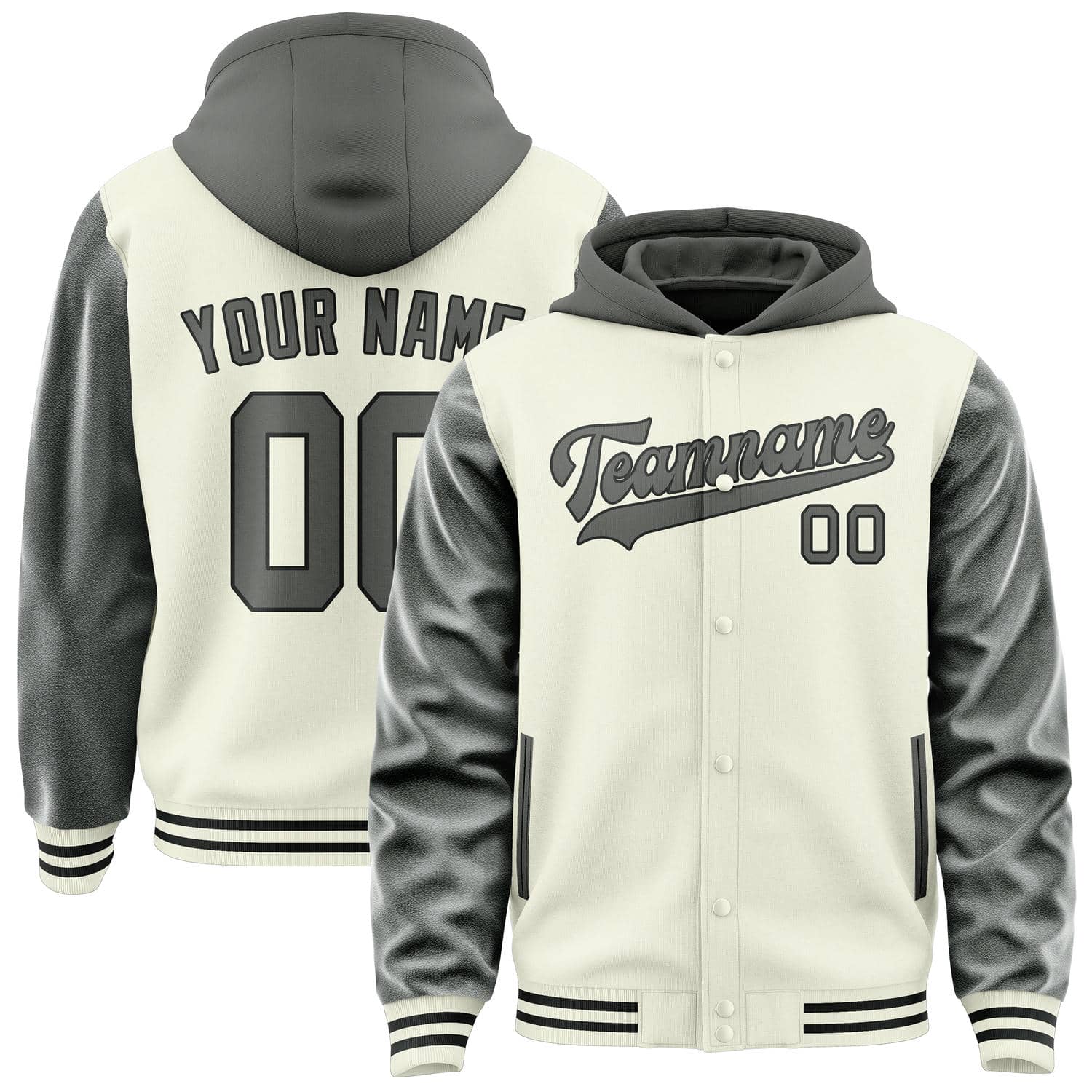 Maßgeschneidertes Beige Dunkelgrau Jacke JA030320031717202017