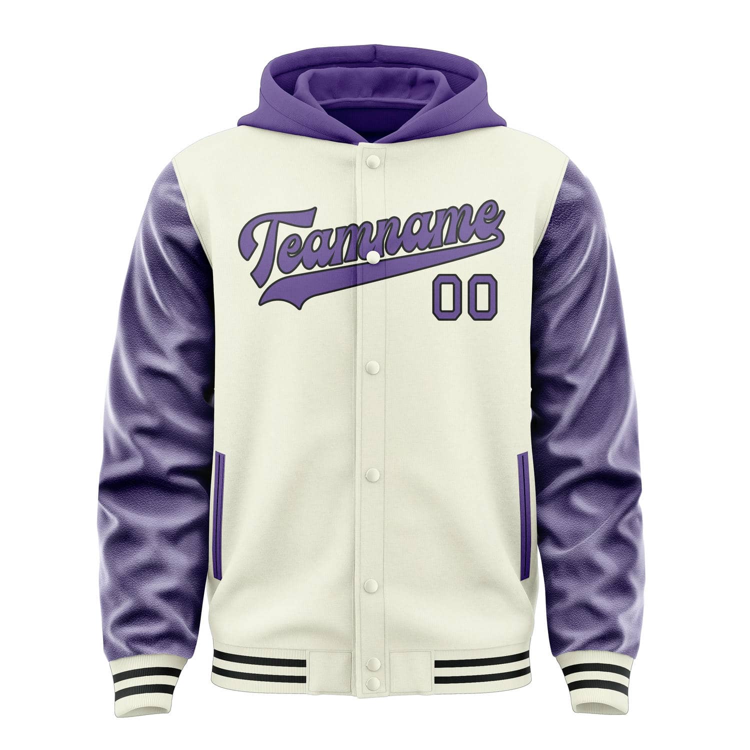 Maßgeschneidertes Beige Lavendel Jacke