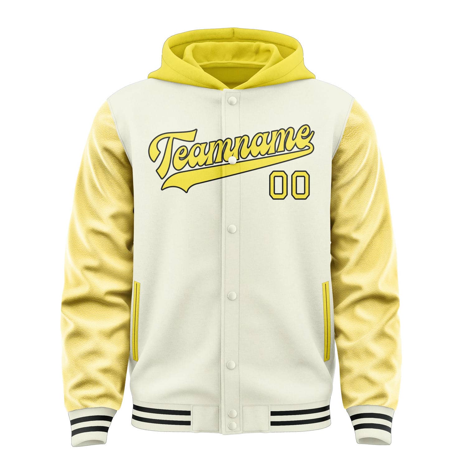 Maßgeschneidertes Beige Blassgelb Jacke