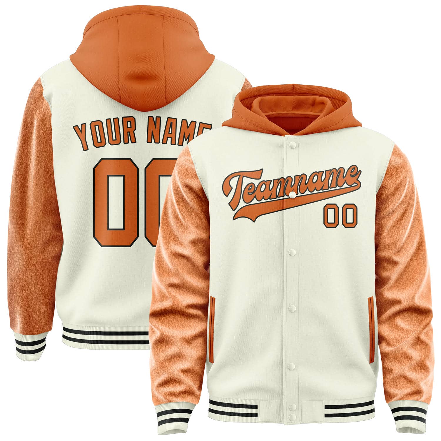 Maßgeschneidertes Beige Orange Jacke