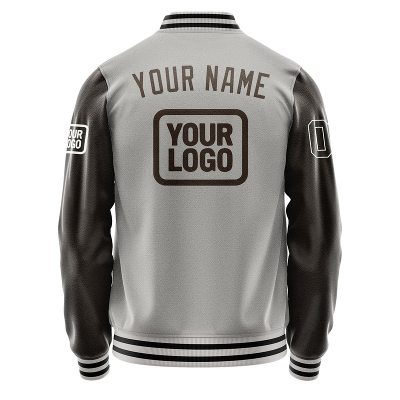 Maßgeschneidertes Grau Braun Jacke JA040401041718010118