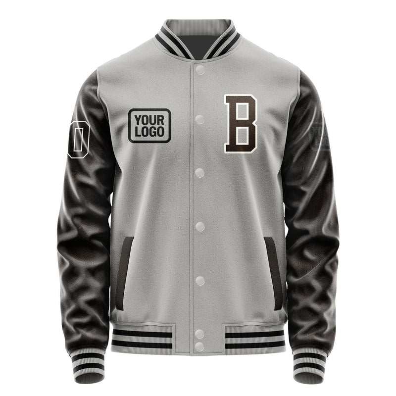 Maßgeschneidertes Grau Braun Jacke JA040401041718010118